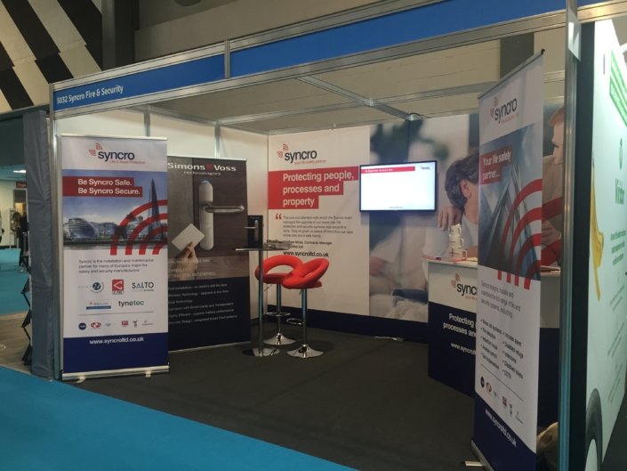 a conference stand for syncro